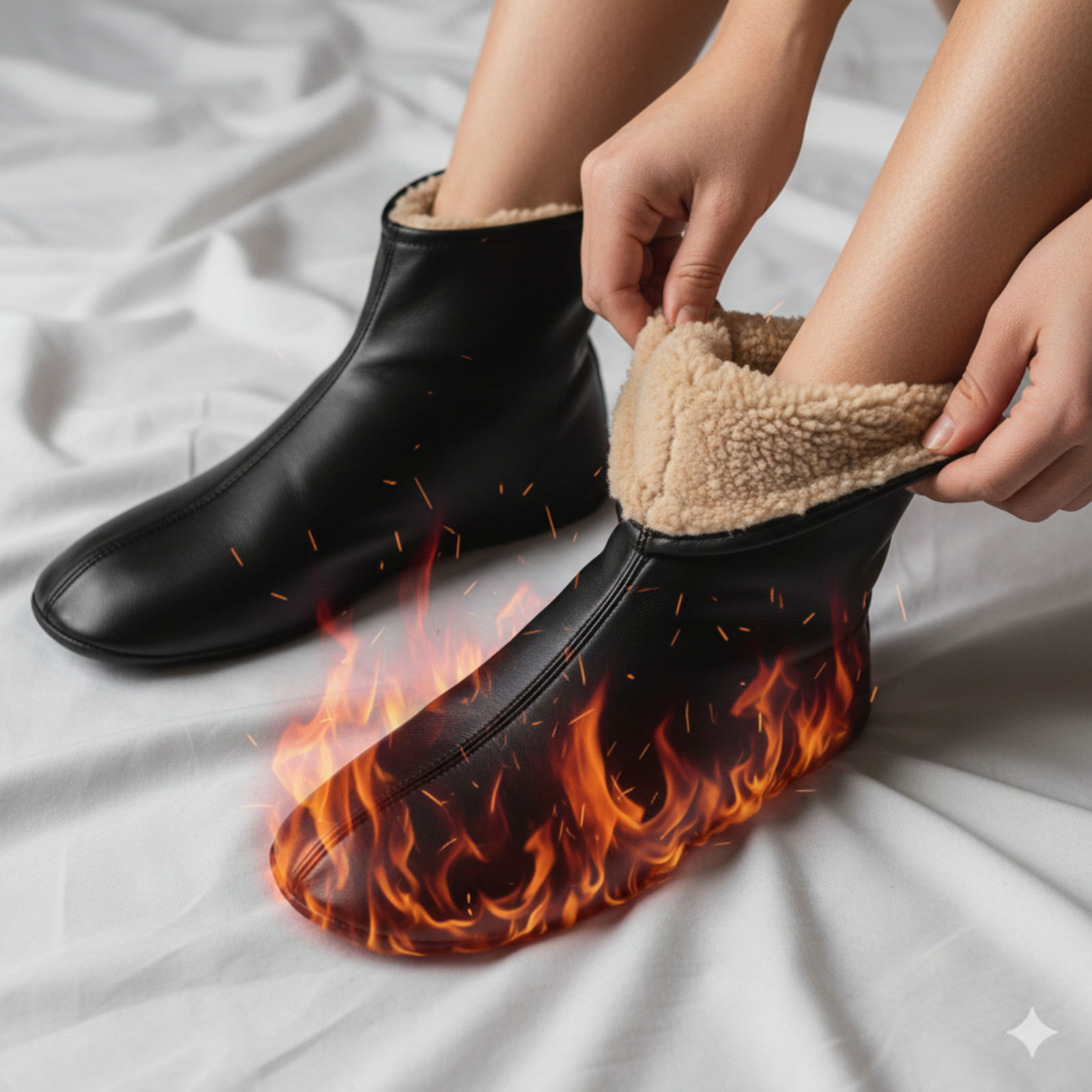 جوارب الجلد المقطنة - الصورة 3