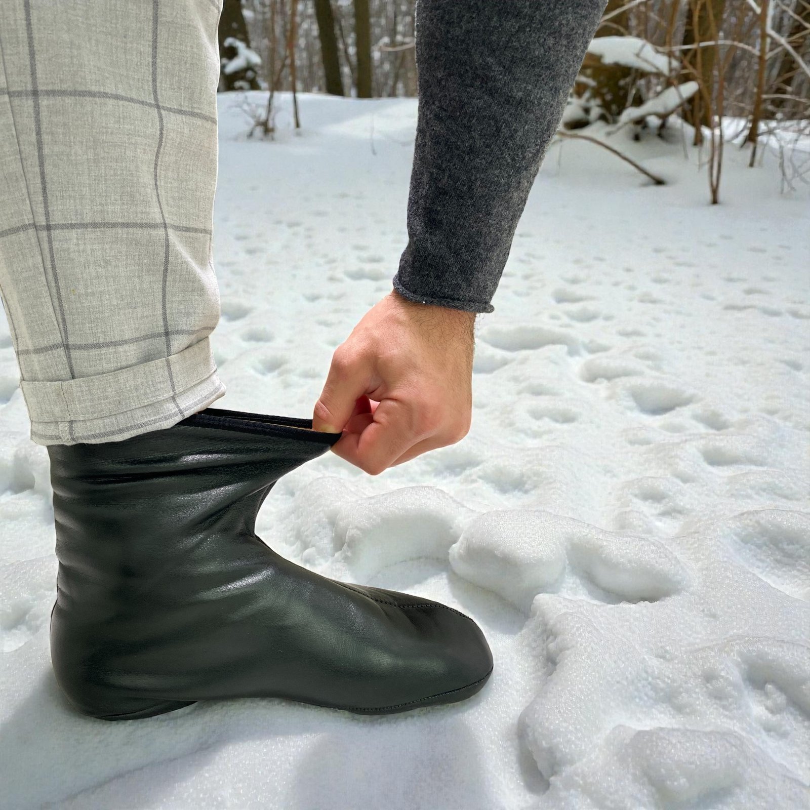 جوارب الجلد المقطنة - الصورة 2