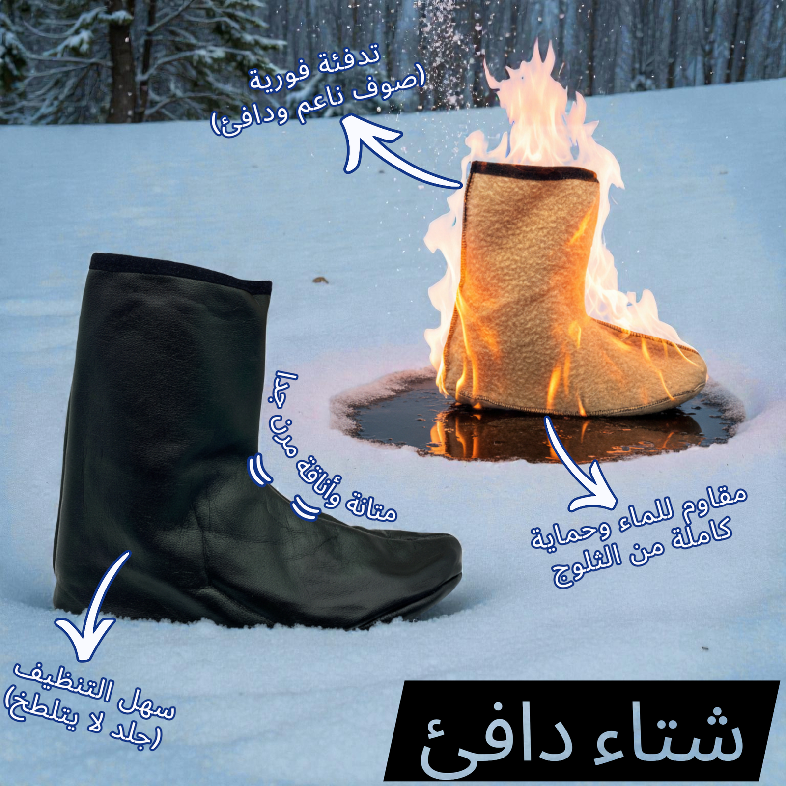 جوارب الجلد المقطنة - الصورة 4